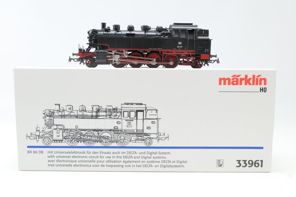 Märklin H0 33961 Dampflok BR 86 217 der DB, Delta Digital in OVP mit BA.0