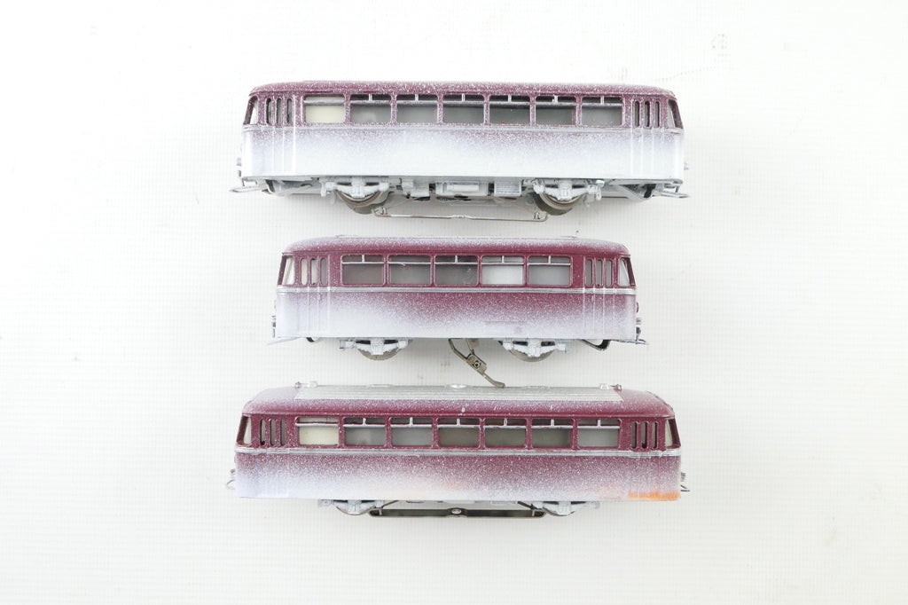 Märklin H0 3016 - 4018 Rarität Schienenbus Garnitur 3tlg der DB, WS in OVP.3