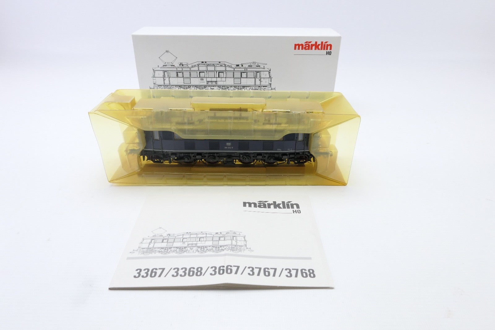 Märklin H0 3368 E-Lok BR 118 024-9 der DB, WS, Analog, in OVP mit BA.9