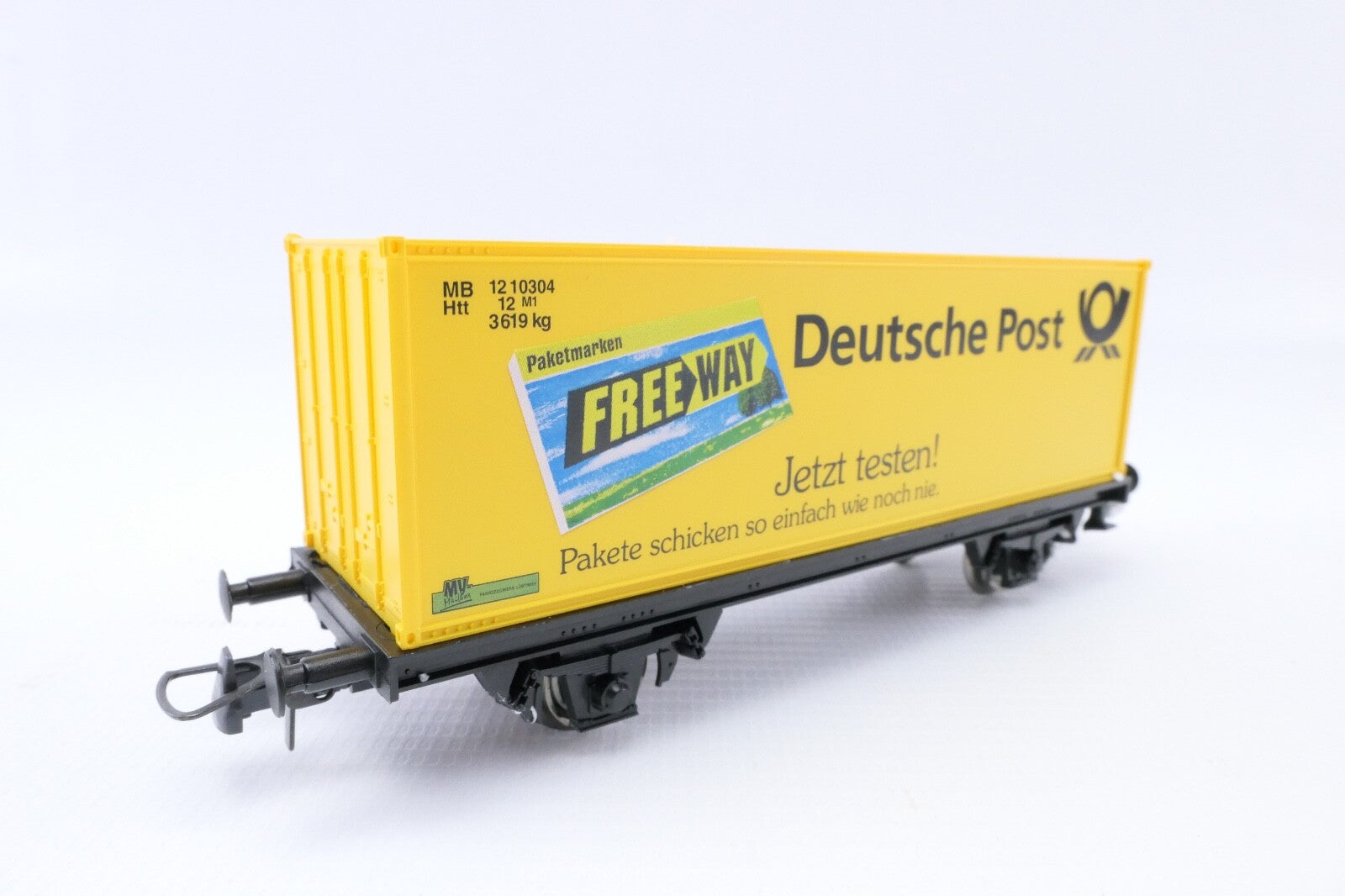 Roco 47251 Güterwagen Containerwagen Deutsche Post, Analog, Spur H0, in OVP.4