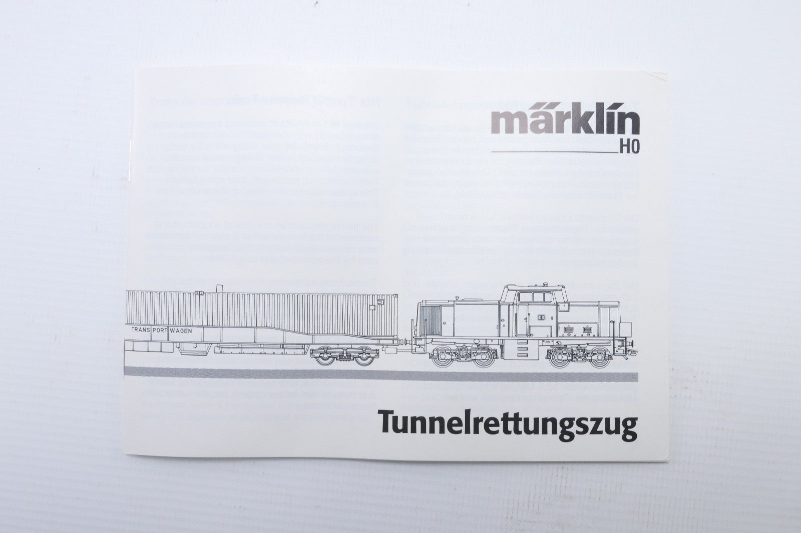 Märklin H0 26510 Tunnelrettungszug der DB, umgebaut von der FA. Märklin auf mfx.19