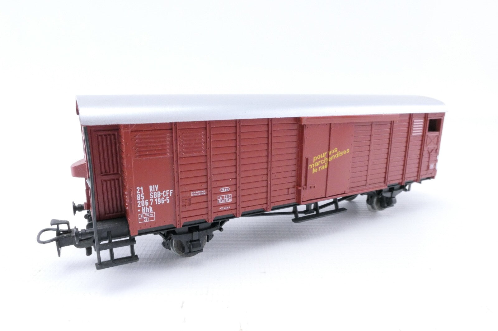 Märklin 4698 Gedeckter Güterwagen mit Bremserhaus, Analog, Spur H0, in OVP.1