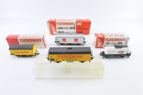 Fleischmann H0 5327 Güterwagen Konvolut 5022, 5406 und 100 Jahre Fleischmann OVP0