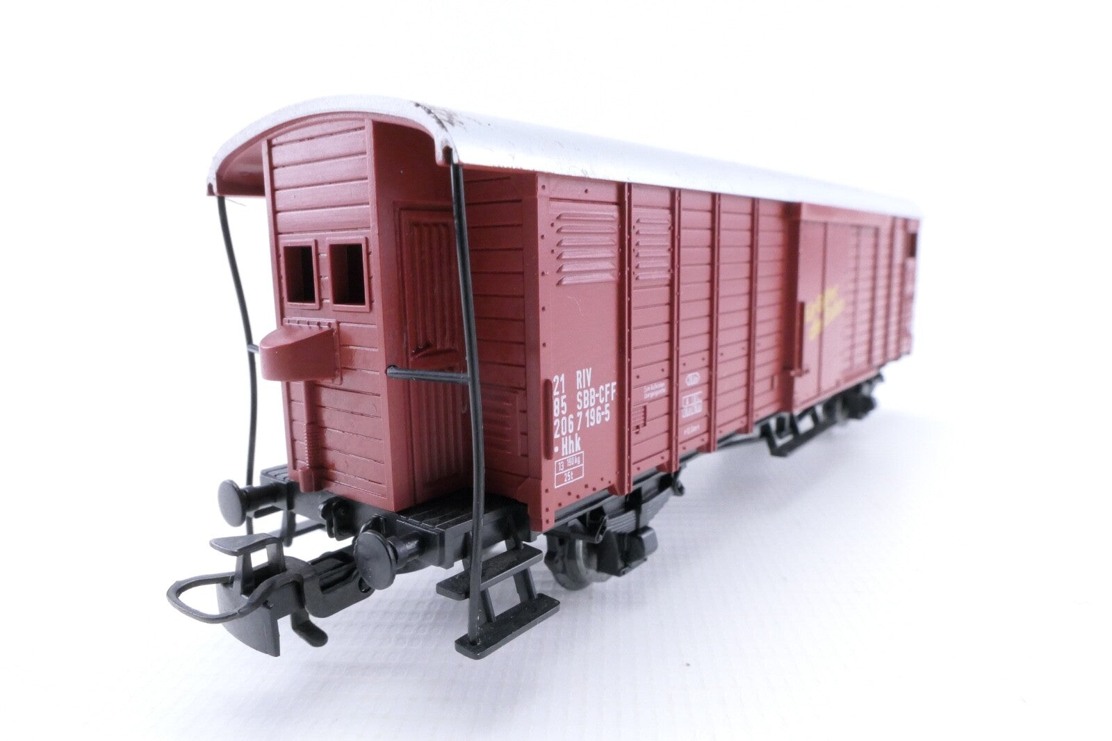 Märklin 4698 Gedeckter Güterwagen mit Bremserhaus der DB, Analog, Spur H0, OVP.1