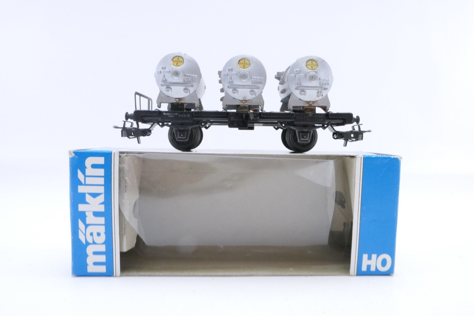 Märklin 4520 Behältertragwagen "Bayer", Analog, Spur H0, in EVP.0