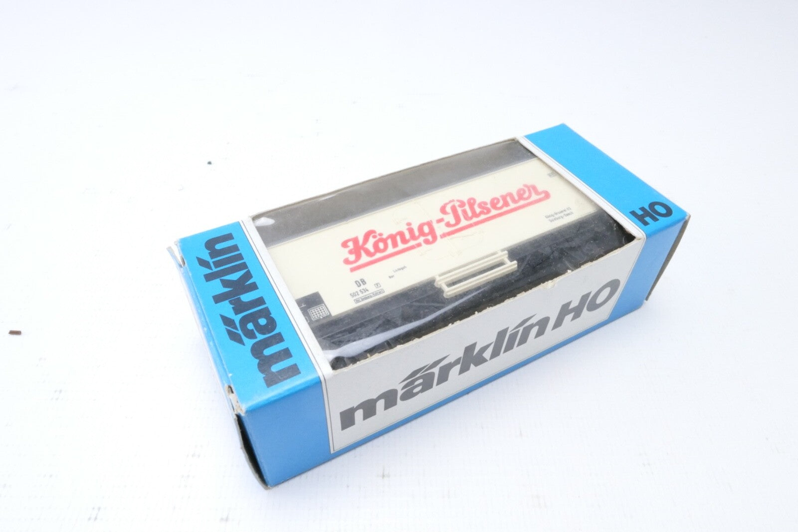 Märklin 4418 geschlossener Güterwagen "König Pilsener", Analog, Spur H0, in OVP.9