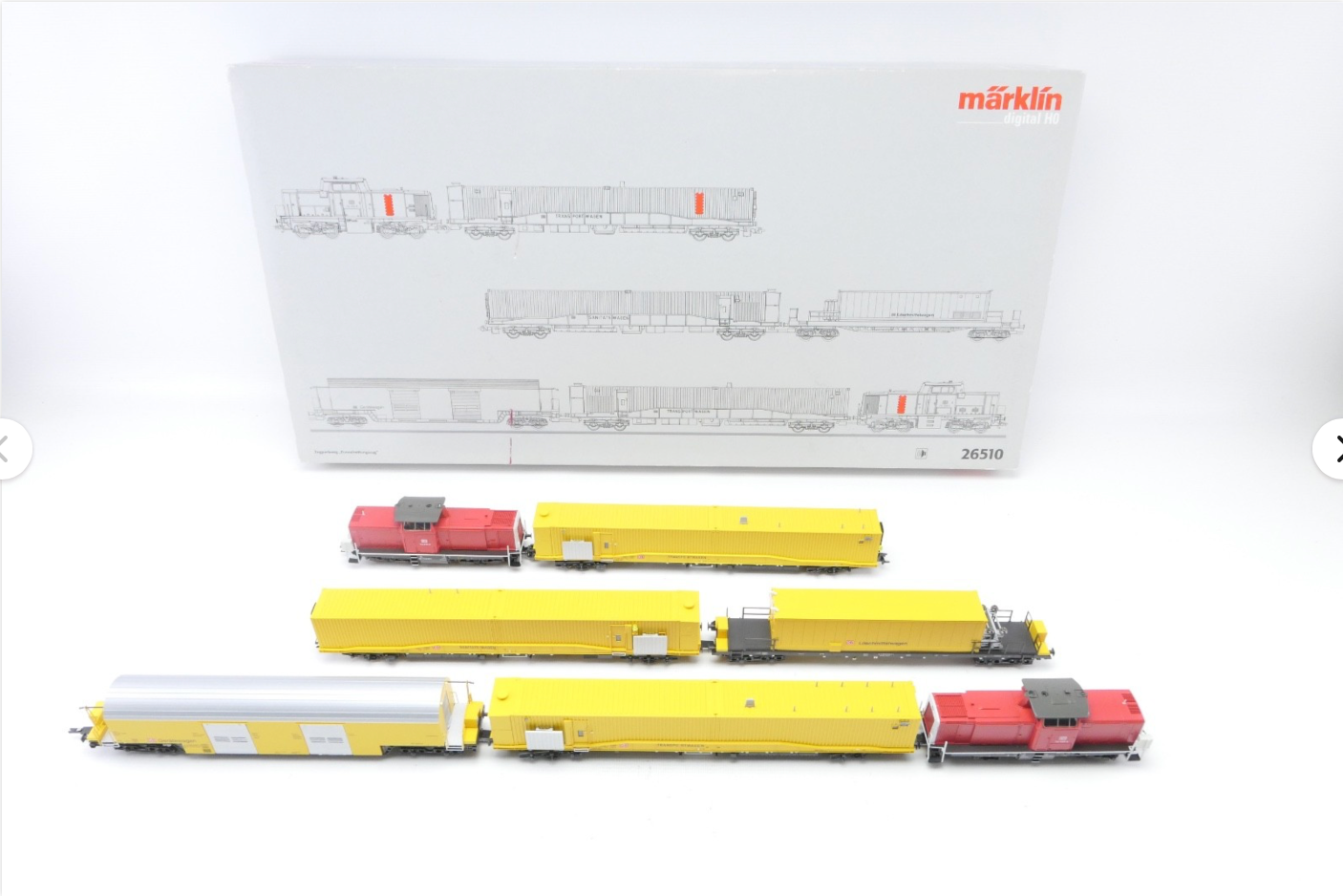 Märklin 26510 Tunnelrettungszug der DB, umgebaut von der FA. Märklin auf mfx,H0.