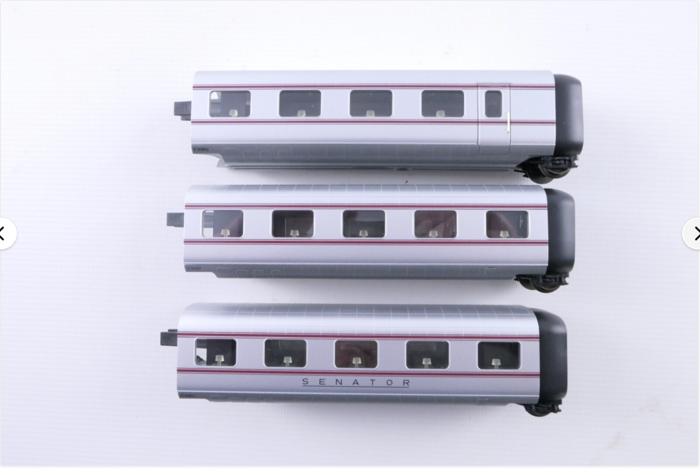 Märklin 41100 Ergänzungswagen-Set zum Tagesgliederzug Baureihe VT 10.5 „Senator"