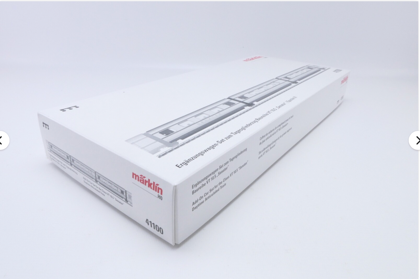 Märklin 41100 Ergänzungswagen-Set zum Tagesgliederzug Baureihe VT 10.5 „Senator"