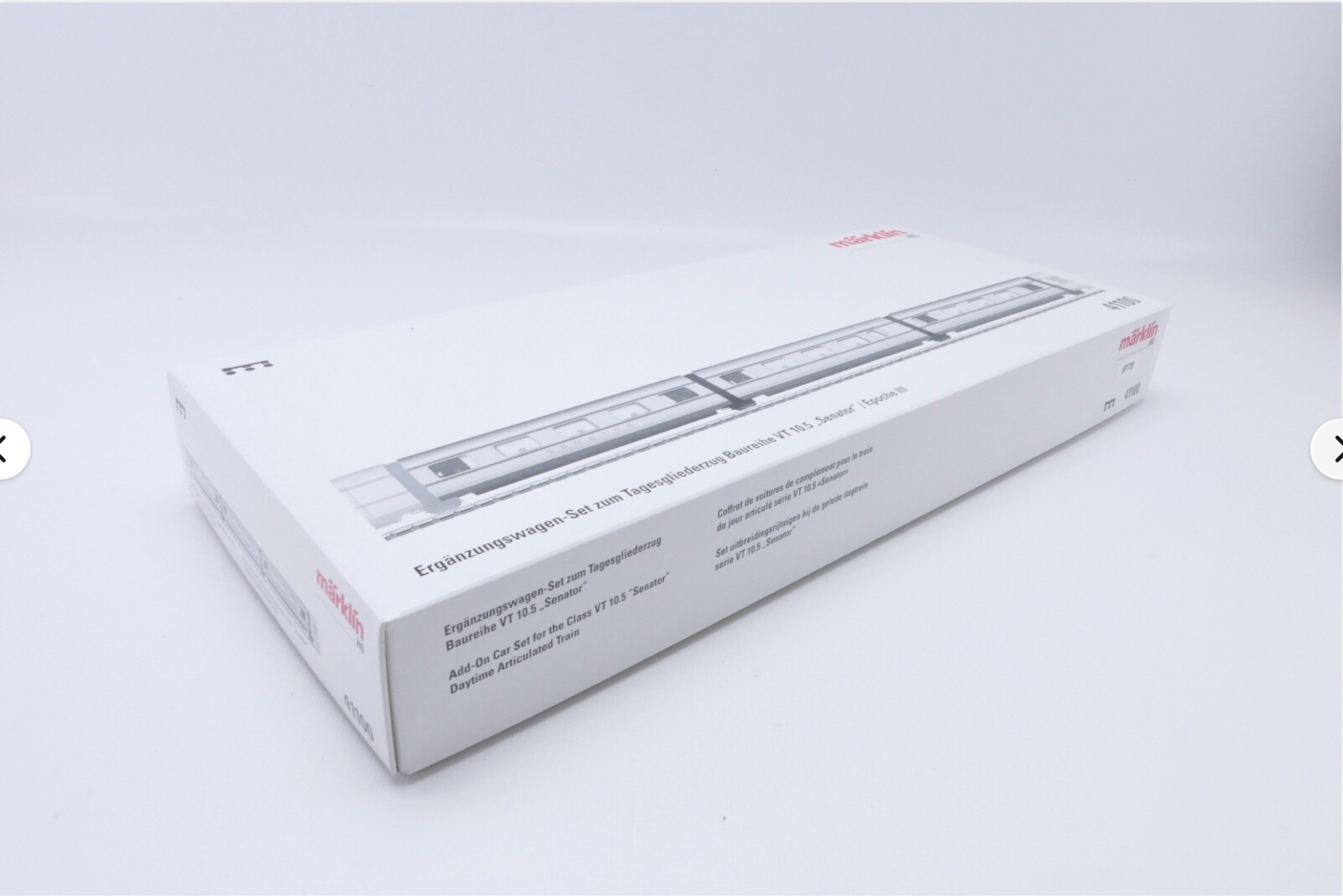 Märklin 41100 Ergänzungswagen-Set zum Tagesgliederzug Baureihe VT 10.5 „Senator"